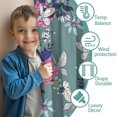 thumbnail image 3 of Blackout Kids Curtains,Pioneer Flower Floral Print Pattern Childrens Insulated Curtains Set Of 2,Bedroom Essentials,Toddler Room Decor 42"x54", 3 of 5