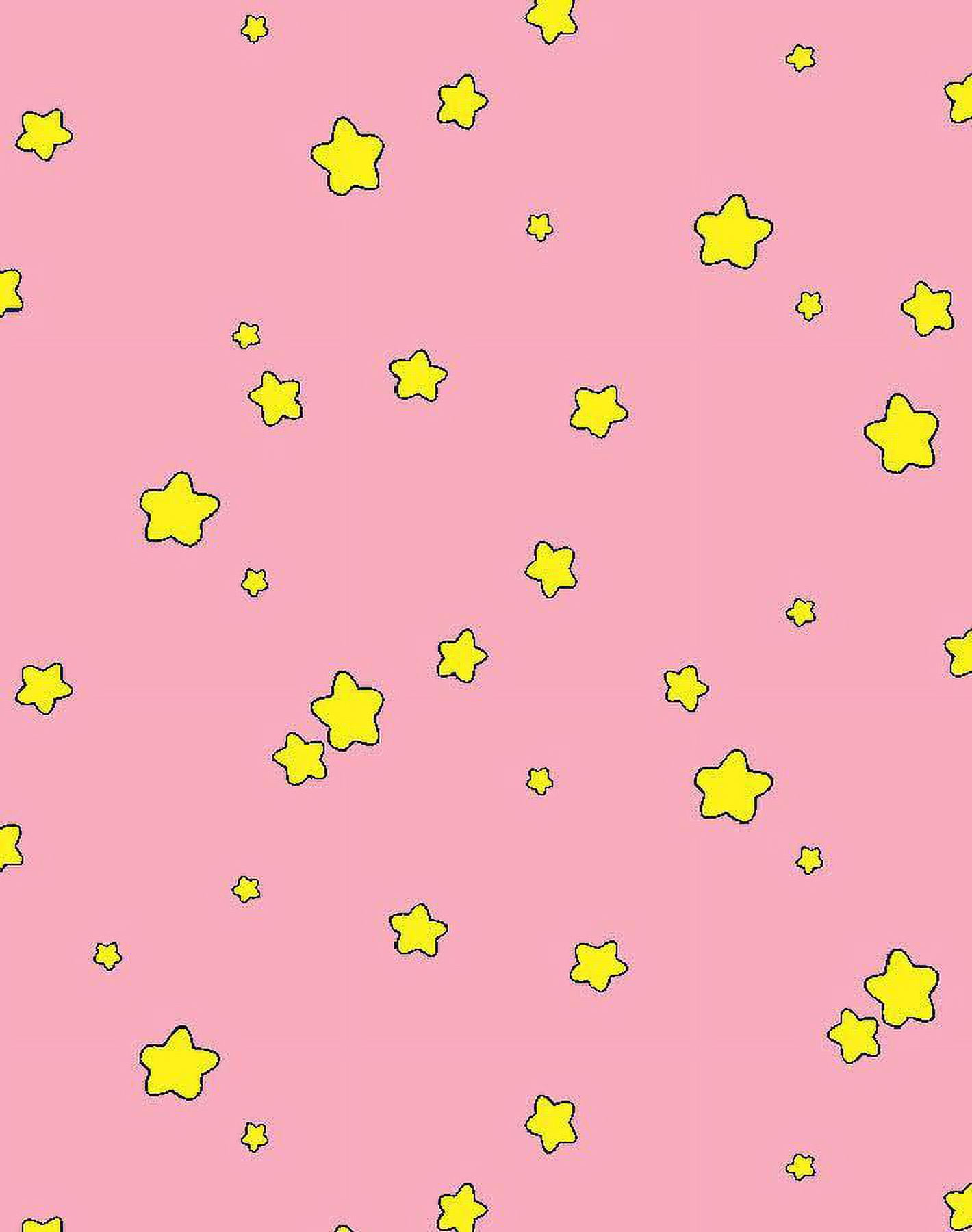 Shooting Stars Removable Vinyl Wallpaper by Barbie - Bubblegum
