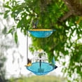 thumbnail image 5 of Hanging Bird Bath with Solar Fountain, 9.25" Double Layer Outdoor Birdbath Fountain, 27.6” Adjustable Height, Hummingbird Birdbath Fountain for Patio, Yard, Garden Decoration, 5 of 7