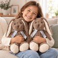 Plush Bunny Set, Long Floppy Ears, Gray Brown, 42 cm, 2 Count - Walmart.com