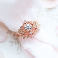 thumbnail image 5 of YYKihy 2PC Delicate Design Fashion Ring Light Luxury High Grade Ring Exquisite Zircon Ring Monastic Discipline, 5 of 7