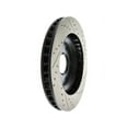 thumbnail image 4 of Convient aux Chevrolet Corvette Stop Tech 1997-2004, Disque de Frein à Fente de Puissance 127.62060R SportStop Percé et Rainuré; Conception en une Seule Pièce; Motif de Boulon de Roue 5 x 120,6 Millimètre, 4 of 5