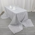 thumbnail image 3 of BalsaCircle 90x156 in Silver Metallic Tinsel Polyester Rectangle Tablecloth Party Events Decorations Supplies, 3 of 8