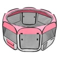 thumbnail image 1 of GoDecor 35" Pet Dog Fence Puppy Soft Playpen Exercise Pen Pink, 1 of 9
