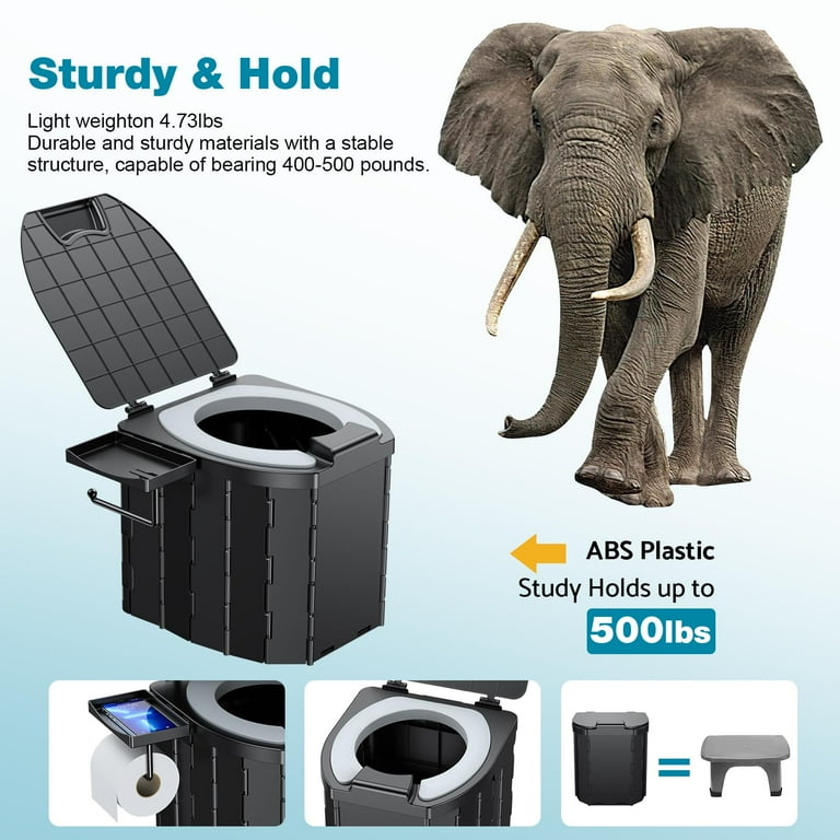 Green Elephant Disposable Toilet Bags Camping Biodegradable Bags