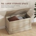 thumbnail image 4 of HOMCOM Modern Storage Chest, Living Room Wooden Box, 31.5", Natural, 4 of 10