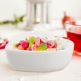 thumbnail image 3 of Tazón de postre, tazón en forma de corazón, plato para condimentos, plato de porcelana para salsa, tazón para condimentos, aperitivos, postres, 3 of 7