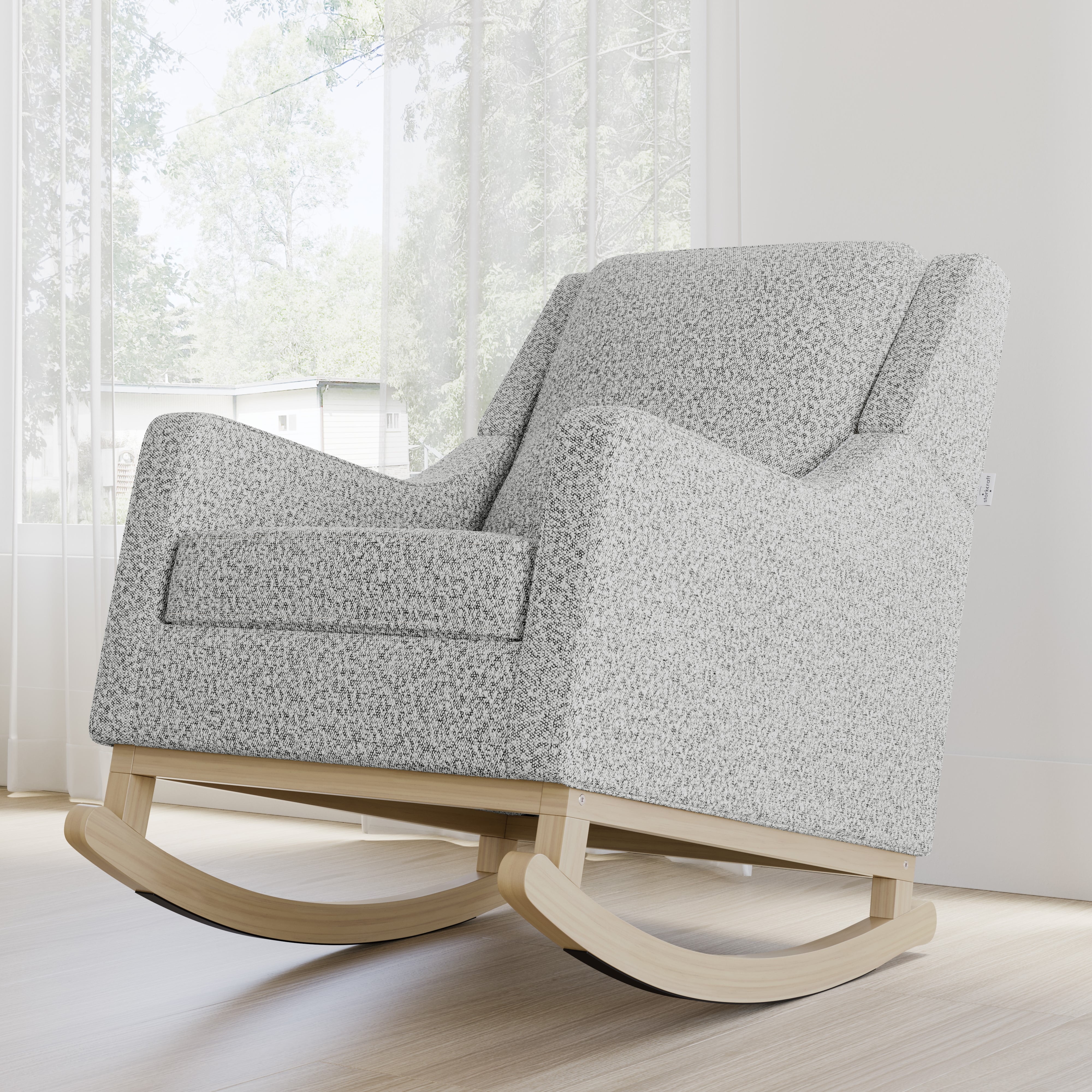 Storkcraft Pasadena Infant Nursery Rocker, Driftwood with Salt & Pepper