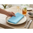 thumbnail image 2 of PurpleEssences Hemstitch Cloth Napkins Set of 10, 18x18 inches, Dinner Table Decorative - Aqua Blue, 2 of 6