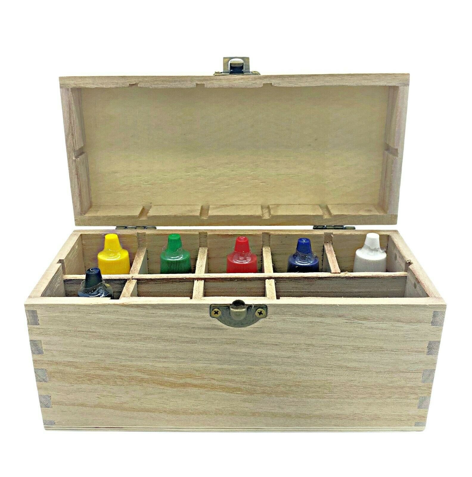 10k 14k 18k Gold JSP Acid Test Kit Testing Tester Stone Wood Storage Box Jewelry 