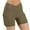 Brown, variant on Wyobmus Biker Shorts for Women With Pockets Natural Feeling V Crossover High Waisted Tummy Control Stertchy Workout Yoga Shorts Red
