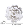 thumbnail image 3 of JingChun 1Pc Ceramic Flower Wall Decoration Hand Made Ceramic Wall Flower Decoration White Home Decor Accents, 3 of 6