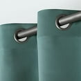 thumbnail image 3 of Exclusive Home Sateen Twill Woven Room Darkening Blackout Grommet Top Curtain Panel Pair, 52"x63", Teal, 3 of 7