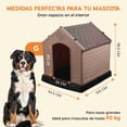 thumbnail image 3 of Casa para Perro de Plástico Poli Pets Raza Grande Resistente Exterior, 3 of 7