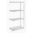 thumbnail image 5 of Nexel Poly-Z-Brite® 5 Tier Wire Shelving Add-On Unit, 42"W x 24"D x 63"H, 5 of 5