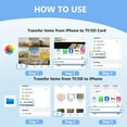 thumbnail image 6 of SD Card Reader, USB 3.0 Type C High Speed to SD/TF Card Adapter for iPhone 15/16 Pro Max Memory Card Reader with SD MicroSD USB 3 Port for Mac/iPad/MacBook Pro/Air Android Phone Tablet, 6 of 9
