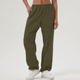 thumbnail image 2 of cfhntfmh Women's Cargo Joggers with Pockets Hiking Cargo Lightweight Pants for Women Workout Athletic Outdoor Trousers（Army Green,X-Large), 2 of 6