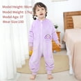 thumbnail image 4 of WIBACKER 9M-6Y Baby Warm Flannel Sleeping Bag with Feet, Rabbit Sleepsuit, Kids Toddler Girls Double Zipper Wearable Sleep Sack, 4 of 9