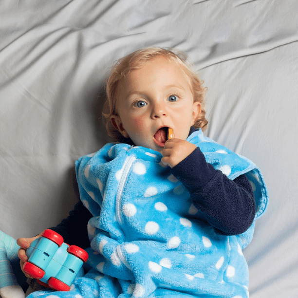 Saco De Dormir Nino y Bebe Masho Pijama Calientita azul CH MASHO Saco con pies Walmart en linea