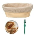 thumbnail image 3 of Joernso Oval Rattan Bread Proofing Dough Fermentation Basket with Cloth Cover Scraper, 3 of 3