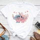 thumbnail image 5 of Camiseta de algodón con dibujos animados divertidos de Lilo y Stitch de Disney Kawaii para niños, camiseta con gráfico de manga linda de Stitch, ropa de calle, camisetas superiores, 5 of 5