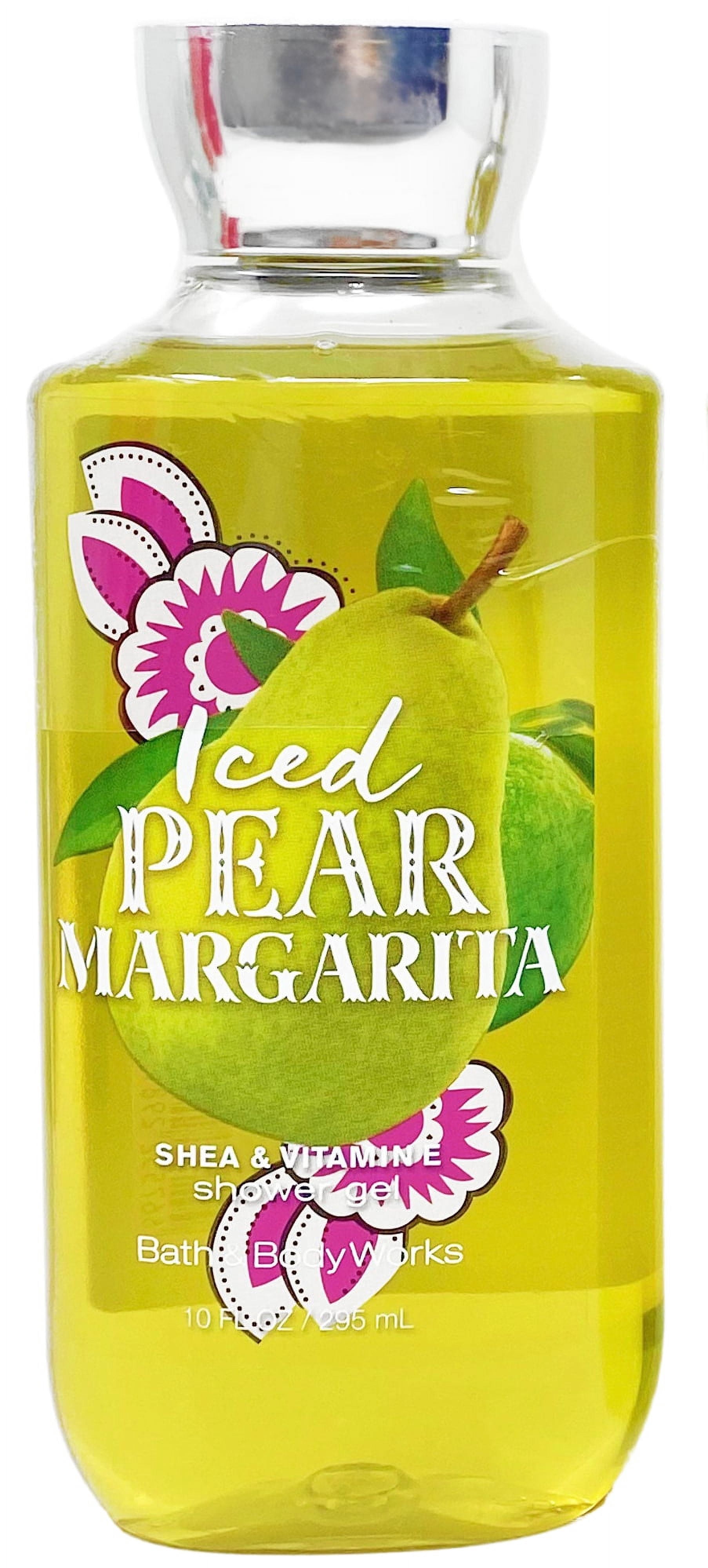 Bath & Body Works Iced Pear Margarita-2 Pack of Shower Gel With a Wild Jasmine Soap.