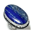thumbnail image 2 of Natural Lapis Lazuli Gemstone Handmade 925 Sterling Silver Ring Size 6, 2 of 2
