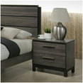 thumbnail image 3 of Roundhill Furniture Antique Grey Finish 3-Piece Wood Bed Room Set, King Bed and Two Nightstands, 3 of 12