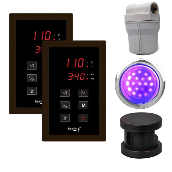 Steamspa RYTPKOB Royal Touch Panel Control Kit - Bronze
