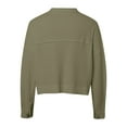 thumbnail image 5 of TYGHBN Womens Western Jacket Womens Casual Cropped Jackets Button Down Long Sleeve Shirts Jacket with Pockets Casual Jackets for Women for Winter Fuzzy Zip up Hoodie Women Knit Sweatshirt Band Tees, 5 of 5