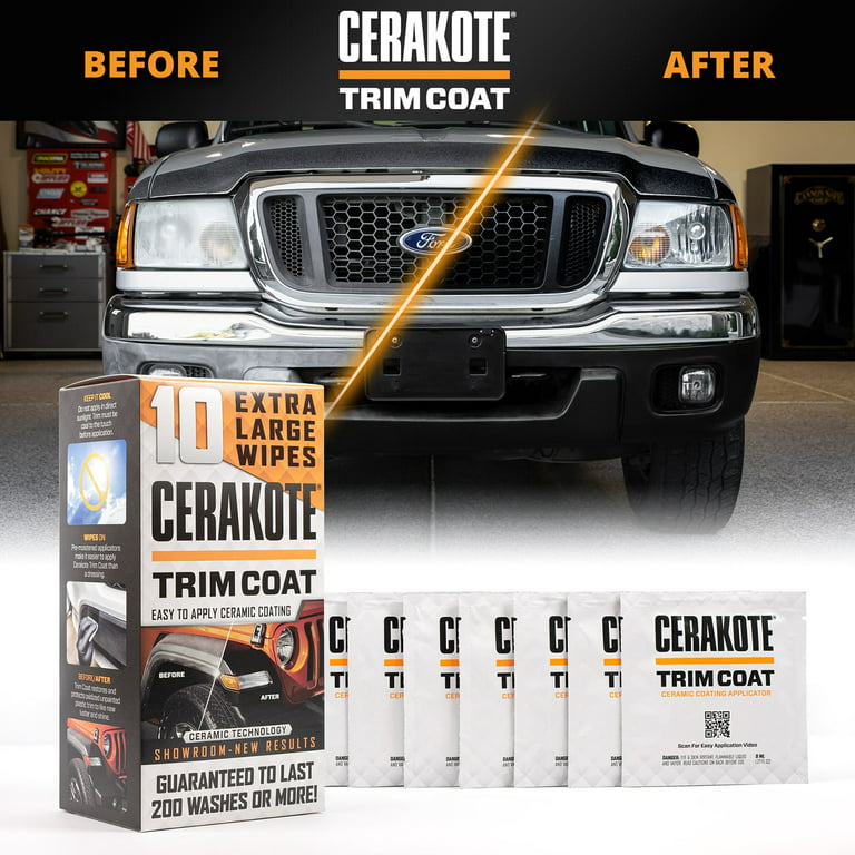 CERAKOTE Ceramic Trim Coat Car Exterior Restoration Kit in the Car