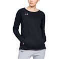 thumbnail image 2 of Under Armour Women's Hustle Fleece Crew GRAY HEATHER | BLACK XL, 2 of 3