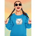thumbnail image 2 of Angry Kitten Sweatshirt Women -Kayomi Harai Designs, Female XX-Large, 2 of 4