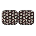 thumbnail image 7 of Daiia colorful Skull dog flower 2PCS Car Windshield Sun Shade, Foldable Sun Shield for Car Front Window, Auto Sun Blocker Visor Protector Universal for Truck SUV Pickup-Medium, 7 of 7
