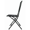 thumbnail image 5 of Rustic Matte Black Barcelona Bistro Folding Chair - Sold in Sets of 4 by Chivari, 5 of 15