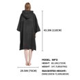 thumbnail image 3 of Toalla Poncho Wetsuit Changing Bath Bating Rata Microfibra Con Capucha para Hombres Mujeres Bolsillo Rápido Seco Bañarse Natación, 3 of 9
