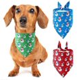 thumbnail image 1 of Christmas Triangle Dog Bandanas Double-Sided Printing Suitable For Small & Medium Dogs and Cats, 1 of 6