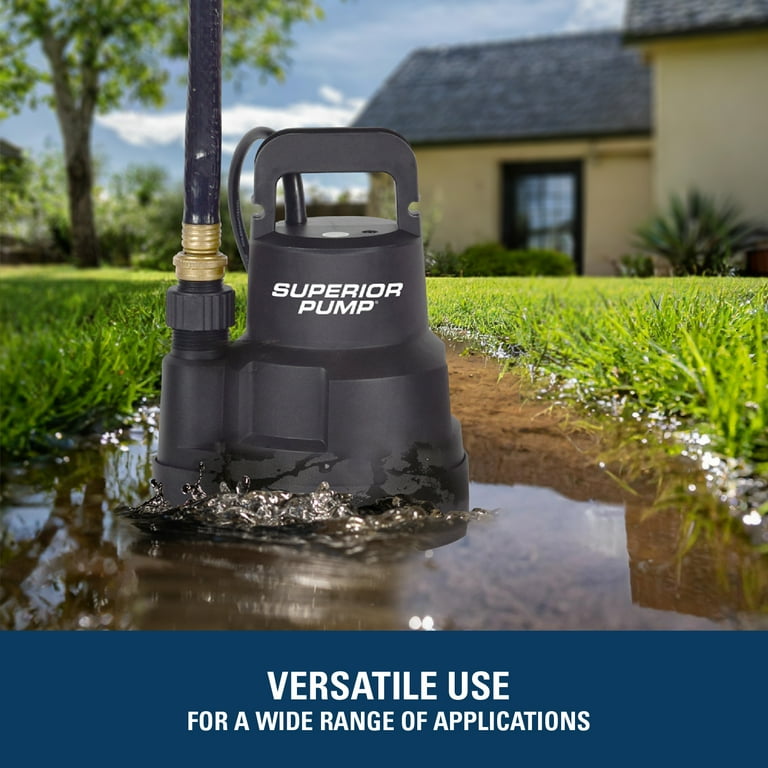 Superior Pump 1/4 HP Multi-Use Submersible Utility Pump photo 6
