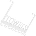thumbnail image 1 of Toystoory Colgador de toallas de baño, gancho trasero de puerta preperforado anticorrosivo a la moda, soporte colgante para inodoro de Hotel, accesorios Accesorios de baño Blanco Toystoory HA065228-02, 1 of 6