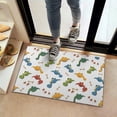 thumbnail image 2 of White Dinosaurs Bones Footprints Pattern Door Rugs,Washable Non Slip Door Mats Indoor,Decorative Door Mats,Entry Mat Indoor for Entrance,Bedroom,Kitchen,Bathroom,16"x24", 2 of 6