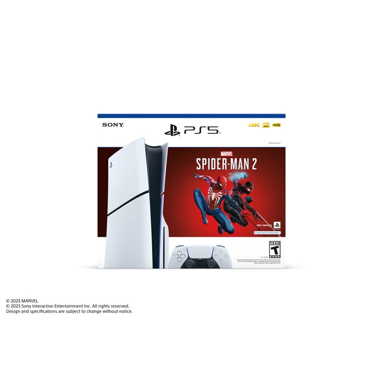Sony PlayStation 5 PS5 Slim Ultra HD Blu-ray Marvel’s Spider-Man 2 Console  (US Plug) CFI-2000