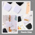 thumbnail image 4 of HLONK 12 Pcs Office White Binder Clips Square Folder Document Paper, 4 of 6
