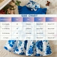 thumbnail image 3 of AUNVITO Toddler Floral Print Ruffle Dress Cap Sleeve Waist Tie Princess with Hair Band, 3 of 9