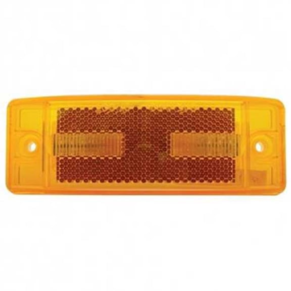 United Pacific 38258 - Amber LED Rectangular Clearance/Marker Light W/ Reflex Lens