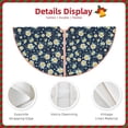 thumbnail image 4 of KLL Daisy Floral B Christmas Tree Skirt 48" ,Party Decorations Farmhouse for Christmas Decorations Holiday Party, 4 of 6