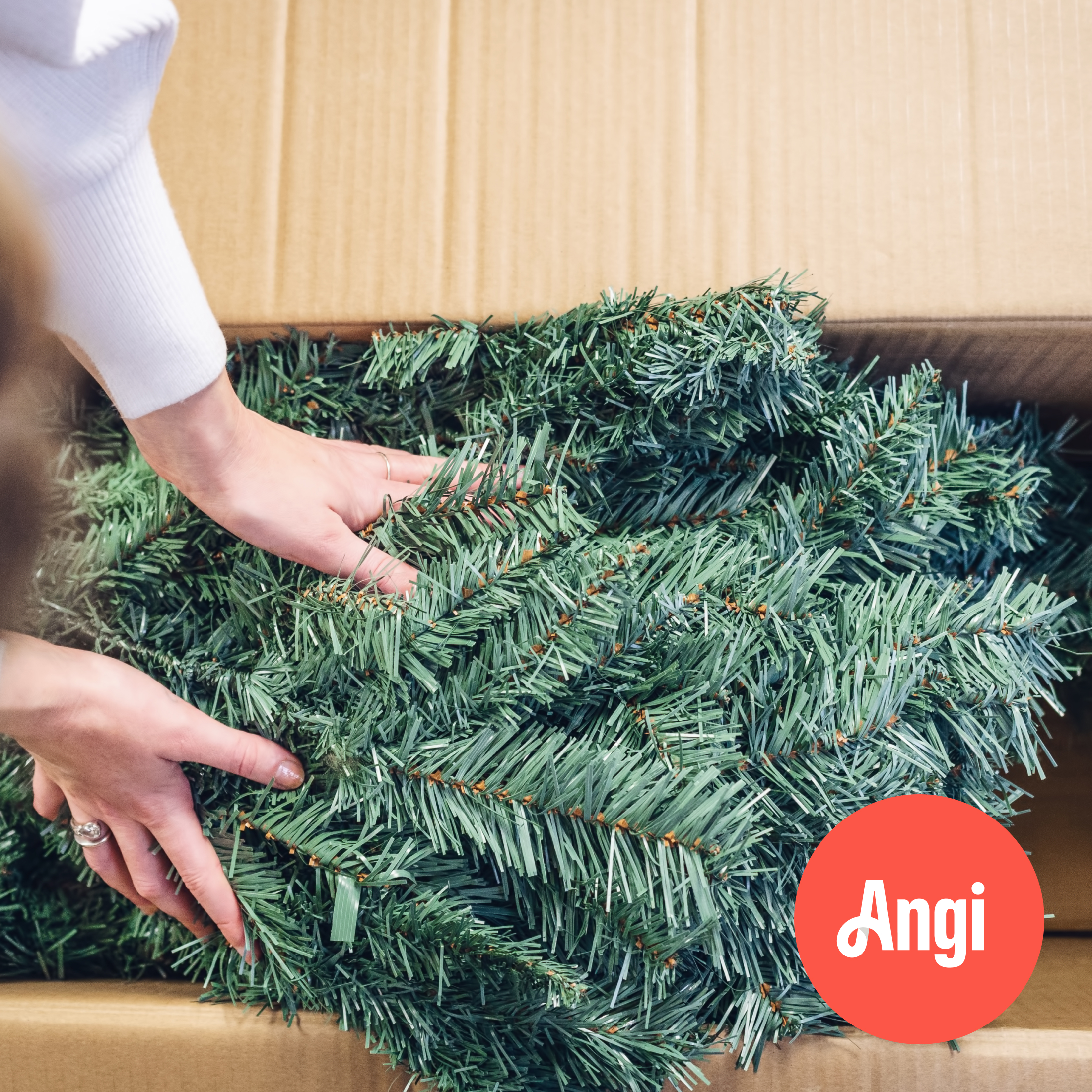 Artificial Christmas Tree Tear Down