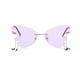 thumbnail image 2 of Gafas de sol de moda femenina con detalles en diamante • Montura redonda oversized • Protección UV400 • Montura metálica • Accesorio de estilo retro, 2 of 2