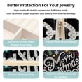 thumbnail image 3 of Christmas Travel Portable Square Jewelry Organizer Box - Earring Holder, Ring, Necklace, Bracelet Storage - Suitable for Girls and Women - Jewelry Stand, Jewelry Boxes, 3 of 6