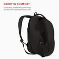 thumbnail image 4 of SwissGear 1186 Bungee Backpack, Black, 17-Inch, 4 of 7