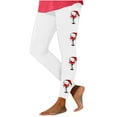 thumbnail image 1 of COM1950s Pantalons de Yoga pour Femmes, Pantalons pour Femmes, Imprimé Verre de Vin Rouge de Noël Décontracté Rehausseur de Hanches Pantalons de Yoga Extensibles Leggings, Pantalons de Yoga Femmes, Pantalons de Yoga Femmes, Pantalons Rouges Femmes, 1 of 5